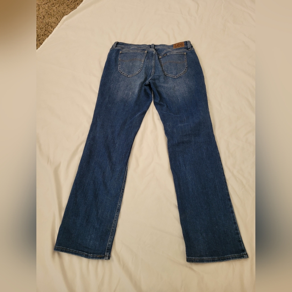 Lee Regular Fit Straight Leg Mid Rise Jeans Women's - Picture 6 of 6